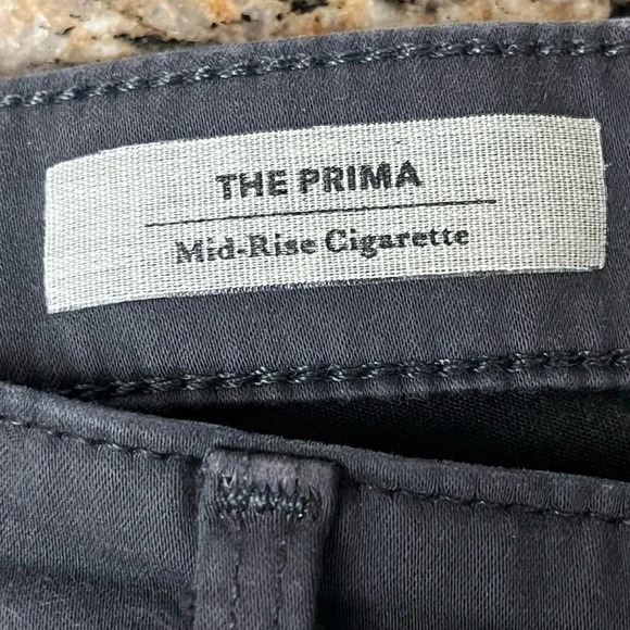 AG Adriano Goldschmied Womens Size 26R Gray Prima Mid Rise Cigarette Jeans Pants - Picture 6 of 9